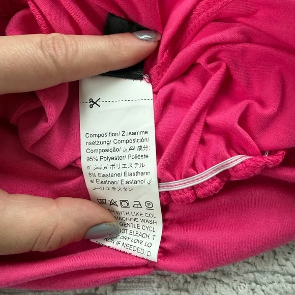 SHEIN Women's Pink Ruched Top - Picture 7 of 7